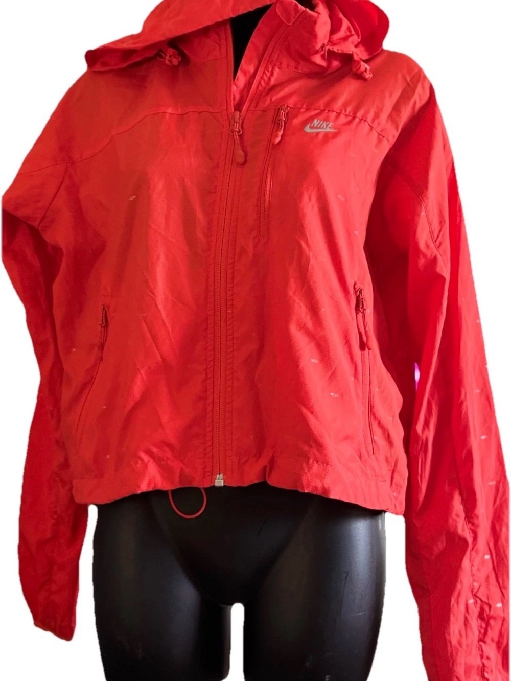 Nike Women’s Red Hooded Lightweight Jacket